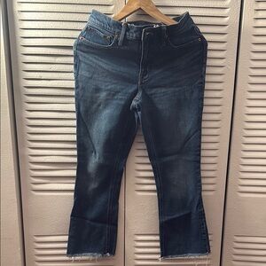 J. Crew Blue Cropped Ankle Jeans with Stretch